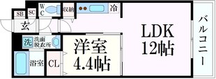 シティゼット西宮Ⅱの物件間取画像